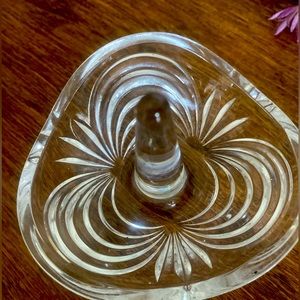 Vintage Crystal lead Ring Holder